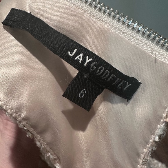 JAY GODFREY blush tweed dress. #chanel Size 6. - Picture 9 of 9